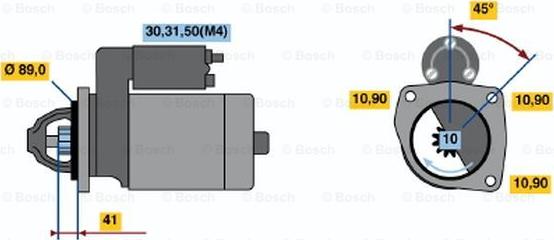 BOSCH 0 001 368 083 - Motorino d'avviamento autozon.pro