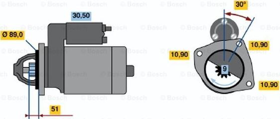 BOSCH 0 986 011 360 - Motorino d'avviamento autozon.pro