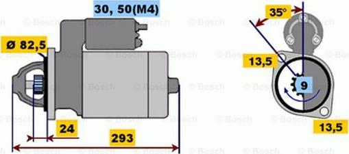 BOSCH 0 001 363 124 - Motorino d'avviamento autozon.pro