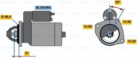 BOSCH 0 001 362 051 - Motorino d'avviamento autozon.pro