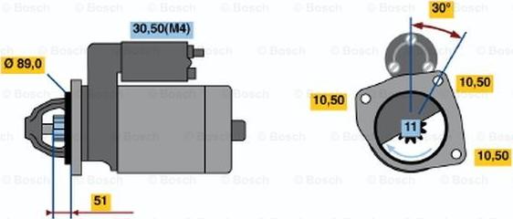 BOSCH 0 001 362 052 - Motorino d'avviamento autozon.pro