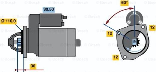 BOSCH 0 001 362 039 - Motorino d'avviamento autozon.pro