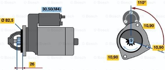 BOSCH 0 001 362 705 - Motorino d'avviamento autozon.pro