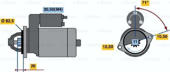 BOSCH 0 001 362 702 - Motorino d'avviamento autozon.pro