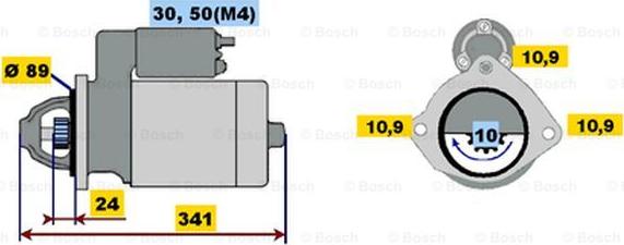 BOSCH 0 001 367 051 - Motorino d'avviamento autozon.pro