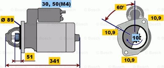 BOSCH 0 001 367 066 - Motorino d'avviamento autozon.pro