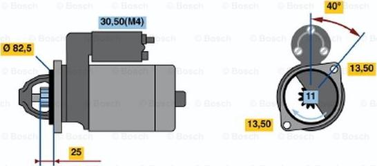 BOSCH 0 001 367 024 - Motorino d'avviamento autozon.pro