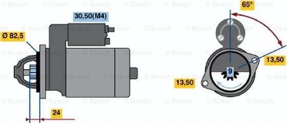 BOSCH 0 001 367 021 - Motorino d'avviamento autozon.pro