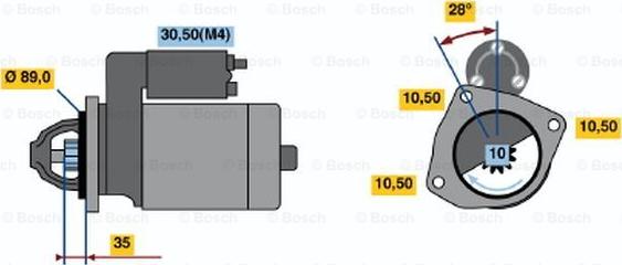 BOSCH 0 001 367 071 - Motorino d'avviamento autozon.pro