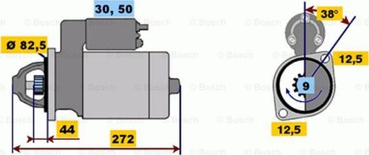 BOSCH 0 001 314 046 - Motorino d'avviamento autozon.pro