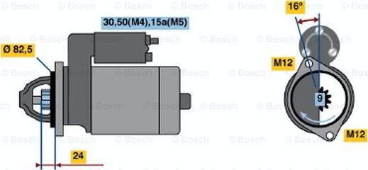 BOSCH 0 001 314 041 - Motorino d'avviamento autozon.pro