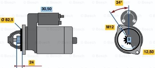 BOSCH 0 001 314 018 - Motorino d'avviamento autozon.pro