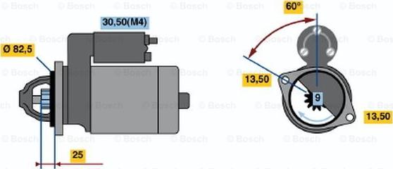 BOSCH 0 001 314 017 - Motorino d'avviamento autozon.pro