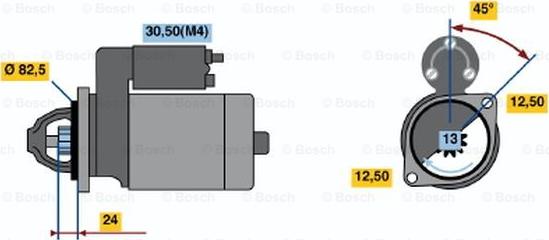 BOSCH 0 001 314 031 - Motorino d'avviamento autozon.pro