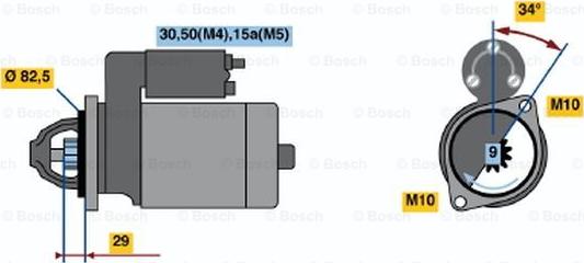 BOSCH 0 001 314 027 - Motorino d'avviamento autozon.pro