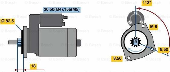 BOSCH 0 001 316 001 - Motorino d'avviamento autozon.pro