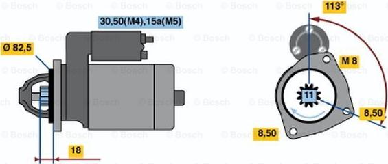 BOSCH 0 001 316 010 - Motorino d'avviamento autozon.pro