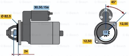 BOSCH 0 001 311 115 - Motorino d'avviamento autozon.pro