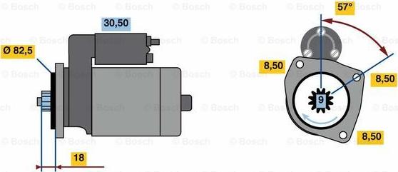 BOSCH 0 001 312 108 - Motorino d'avviamento autozon.pro