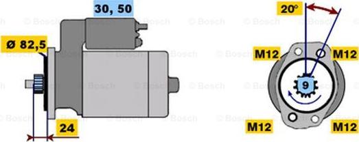 BOSCH 0 001 312 103 - Motorino d'avviamento autozon.pro