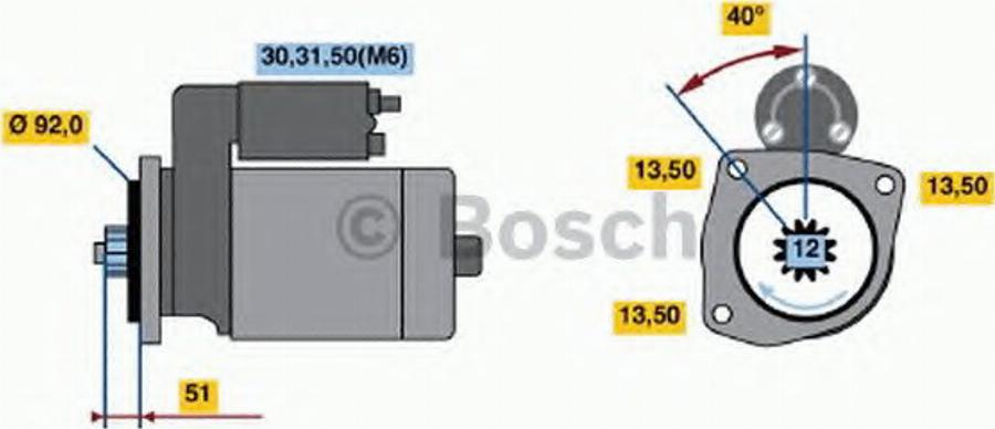 BOSCH 0001330011 - Motorino d'avviamento autozon.pro