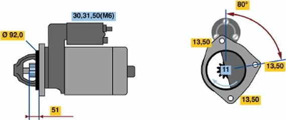 BOSCH 0001371019 - Motorino d'avviamento autozon.pro