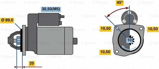 BOSCH 0 001 263 010 - Motorino d'avviamento autozon.pro