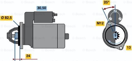 BOSCH 0 001 208 208 - Motorino d'avviamento autozon.pro