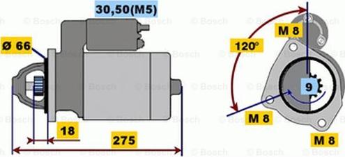 BOSCH 0 001 208 226 - Motorino d'avviamento autozon.pro