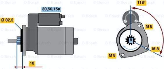 BOSCH 0 001 208 711 - Motorino d'avviamento autozon.pro