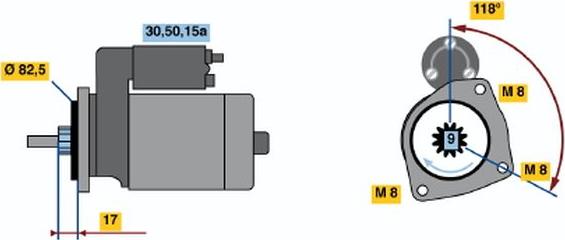 BOSCH 0 001 208 712 - Motorino d'avviamento autozon.pro