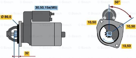 BOSCH 0 001 211 513 - Motorino d'avviamento autozon.pro