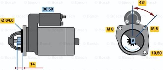 BOSCH 0 001 211 536 - Motorino d'avviamento autozon.pro