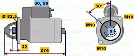 BOSCH 0 001 218 141 - Motorino d'avviamento autozon.pro