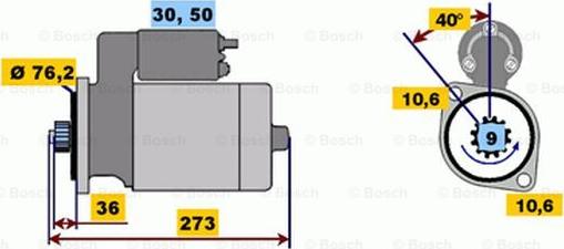 BOSCH 0 001 218 148 - Motorino d'avviamento autozon.pro