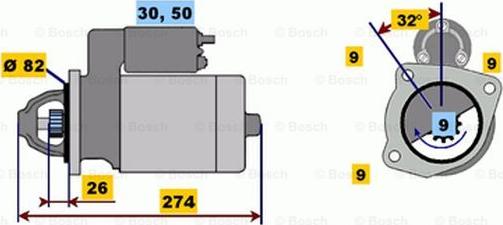 BOSCH 0 001 218 164 - Motorino d'avviamento autozon.pro