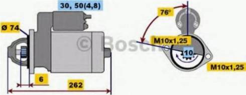 BOSCH 0001218166 - Motorino d'avviamento autozon.pro