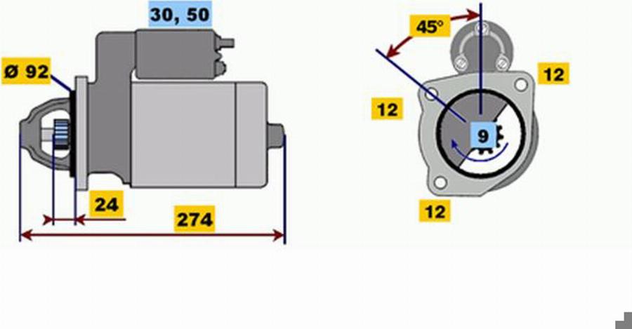 BOSCH 0001218168 - Motorino d'avviamento autozon.pro