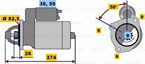 BOSCH 0 001 218 102 - Motorino d'avviamento autozon.pro