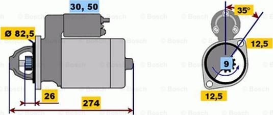 BOSCH 0 001 218 119 - Motorino d'avviamento autozon.pro