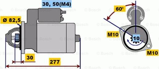 BOSCH 0 001 218 110 - Motorino d'avviamento autozon.pro