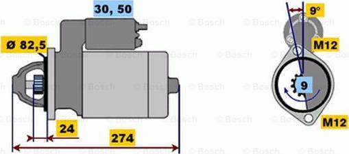 BOSCH 0 001 218 111 - Motorino d'avviamento autozon.pro