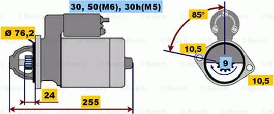 BOSCH 0 001 218 135 - Motorino d'avviamento autozon.pro