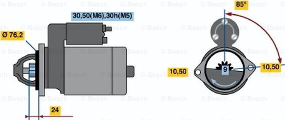 BOSCH 0 001 218 136 - Motorino d'avviamento autozon.pro