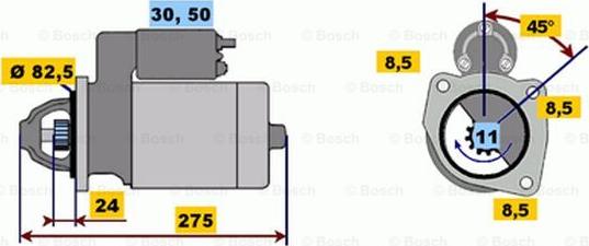 BOSCH 0 001 218 125 - Motorino d'avviamento autozon.pro