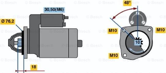 BOSCH 0 001 218 128 - Motorino d'avviamento autozon.pro