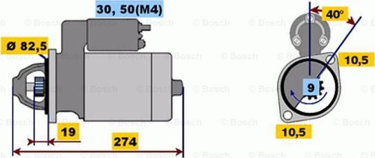 BOSCH 0 001 218 122 - Motorino d'avviamento autozon.pro