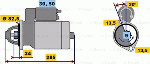 BOSCH 0 001 218 170 - Motorino d'avviamento autozon.pro