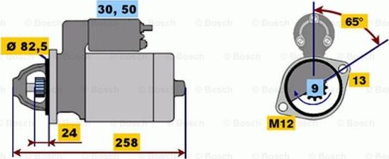 BOSCH 0 001 218 173 - Motorino d'avviamento autozon.pro