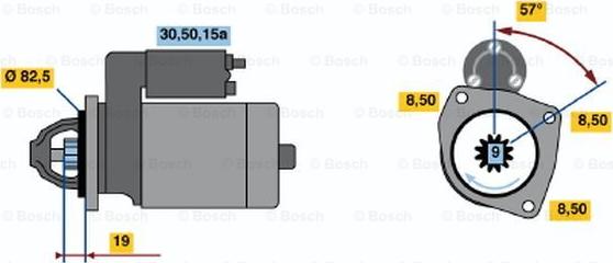 BOSCH 0 001 212 400 - Motorino d'avviamento autozon.pro